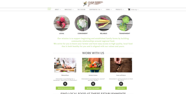 Farmrunners-Homepage