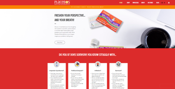 Placebo-homepage